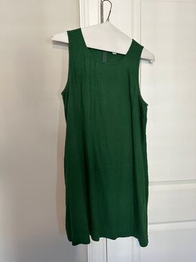 J. Crew Factory Emerald Green Sleeveless Shift Dress